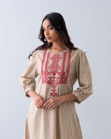 Smart Fit Embroidered Ethnic Kurti